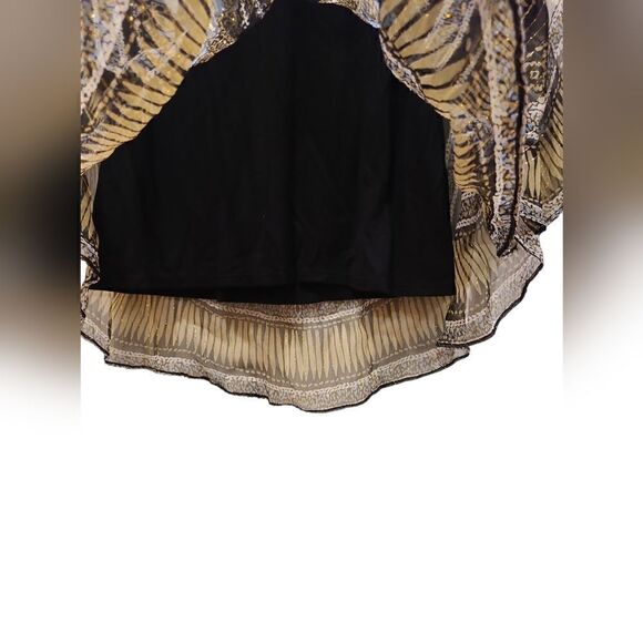 Hale Bob Cabana Silk Embellished Tunic Top, Bohemian, Festival Vibes |  S - Picture 8 of 11